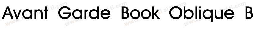 Avant Garde Book Oblique BT mfgpctt字体转换